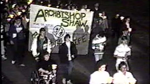 Fr. Rookey Assists Mary's Helper's Consecrate Our Lady's Statue in Oct. 1988