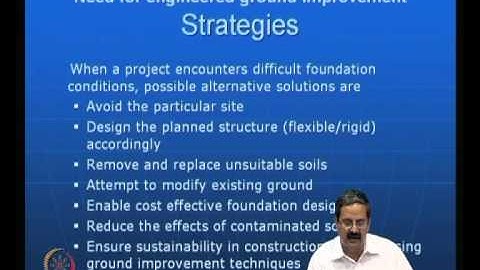 Mod-01 Lec-01 Need for Ground Improvement
