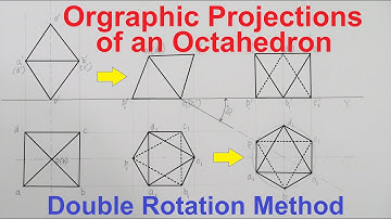 Orthographic Projections of an Octahedron: Double Rotation Method