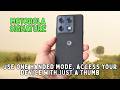 How to use one handed mode, access your device with just a thumb Motorola Signature