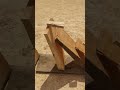 Giant domino falling