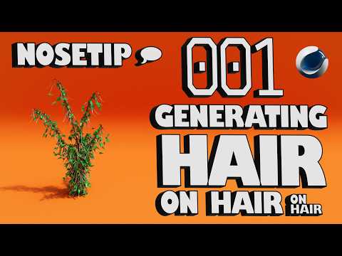 #cinema4d Tip 001 - Generating Dynamic Hair on Hair on Hair