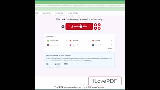 Repairing PDF File using ILovePDF