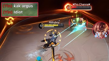 ARGUS VS YIN TRASHTALKER 2023- Mobile Legends