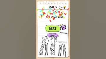 Simple solution for brain test level 29 (which cat is on the right?)