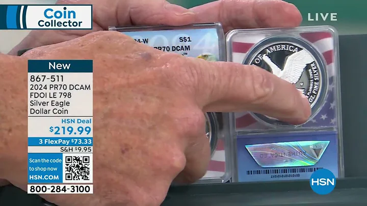 2024 PR70 DCAM First Day of Issue LE 798 Silver Eagle Do...