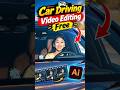 Trending Car Driving Ai Video Editing | Pta Chalega Song Reels Editing