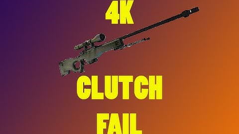 CS:GO - EPIC 4K AWP Clutch FAIL!?!