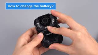 BOBLOV Q&A : How to Remove and Change a New Battery for BOBLOV T5 Body Camera?