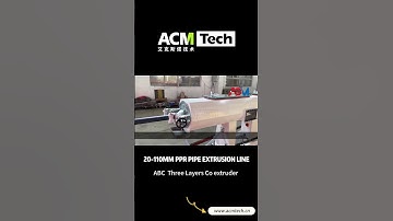 Three layer ABC type PE PPR pipe high speed pipe extrusion machine in customer factory testing