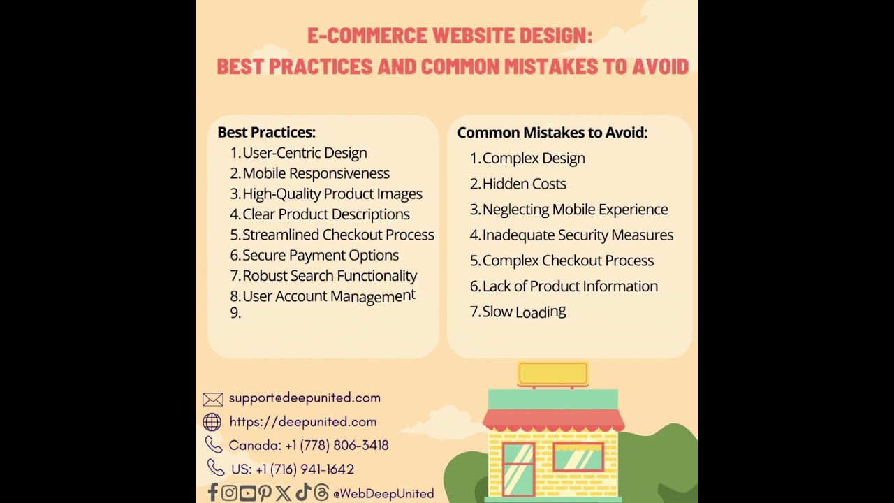 E-Commerce Website Design: Best Practices and Common Mistakes to Avoid