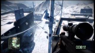 BFBC2: Aimbot on easy crack the sky quickscope gameplay