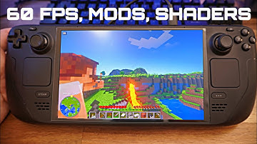 Steam Deck OLED Minecraft Gameplay 60fps, Mods, Key binds - Surviving The First Night