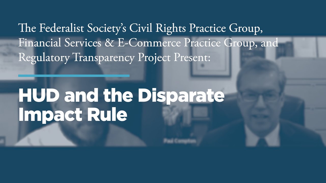 What Year Did Hud Issue Discriminatory Effects Standard Rule?