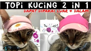 Topi Kucing Bulak Balik Pola Gratis Hat For Cat