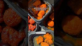 wendy’s actually released SAUCY NUGGETS and i tried them #wendys #fastfood