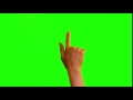 Free HD Studio Stock Footage - Hand Gesture Triple Tap Studio Green Screen