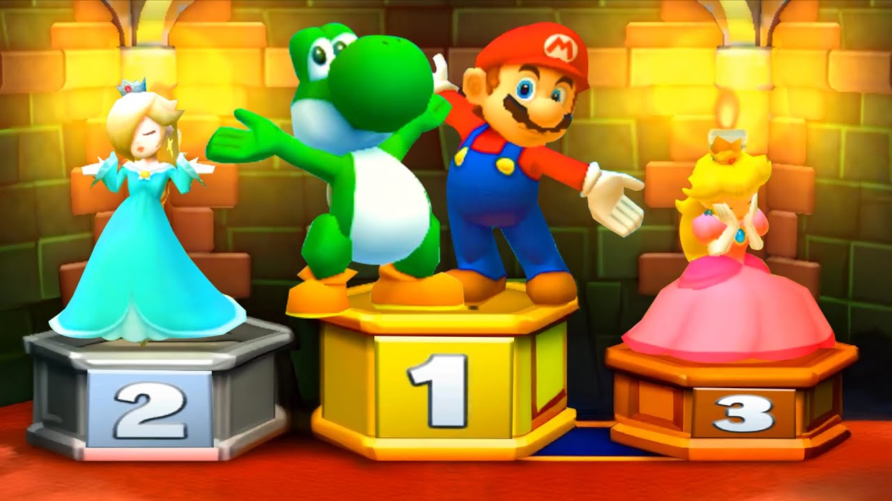 【マリオパーティスターラッシュ】すべてのミニゲーム ヨッシー  Vs マリオ Vs ピーチ姫 Vs ロゼッタ