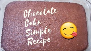 Chocolate cake simple recipe | salma and dad with sarah