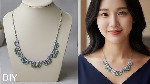seed bead necklace patterns: how to make necklace with beads: craft ideas 