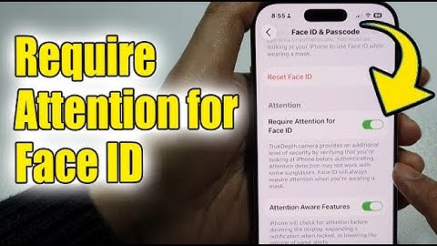 How to Enable/Disable Require Attention for Face ID iPhone iOS 26
