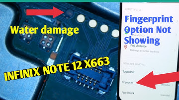 Infinix Note 12 Fingerprint | Not Working | Option Missing | Sensor Not working | Not Showing