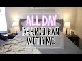 ALL DAY DEEP CLEAN WITH ME 2020 | SPRING CLEANING MOTIVATION | SPEED CLEANING | MILITARY HOUSING