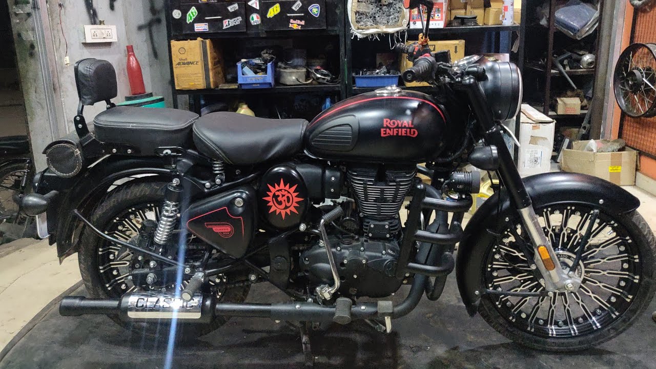 Royal Enfield Modifications | classic350 BS6 Modified | Stealth ...