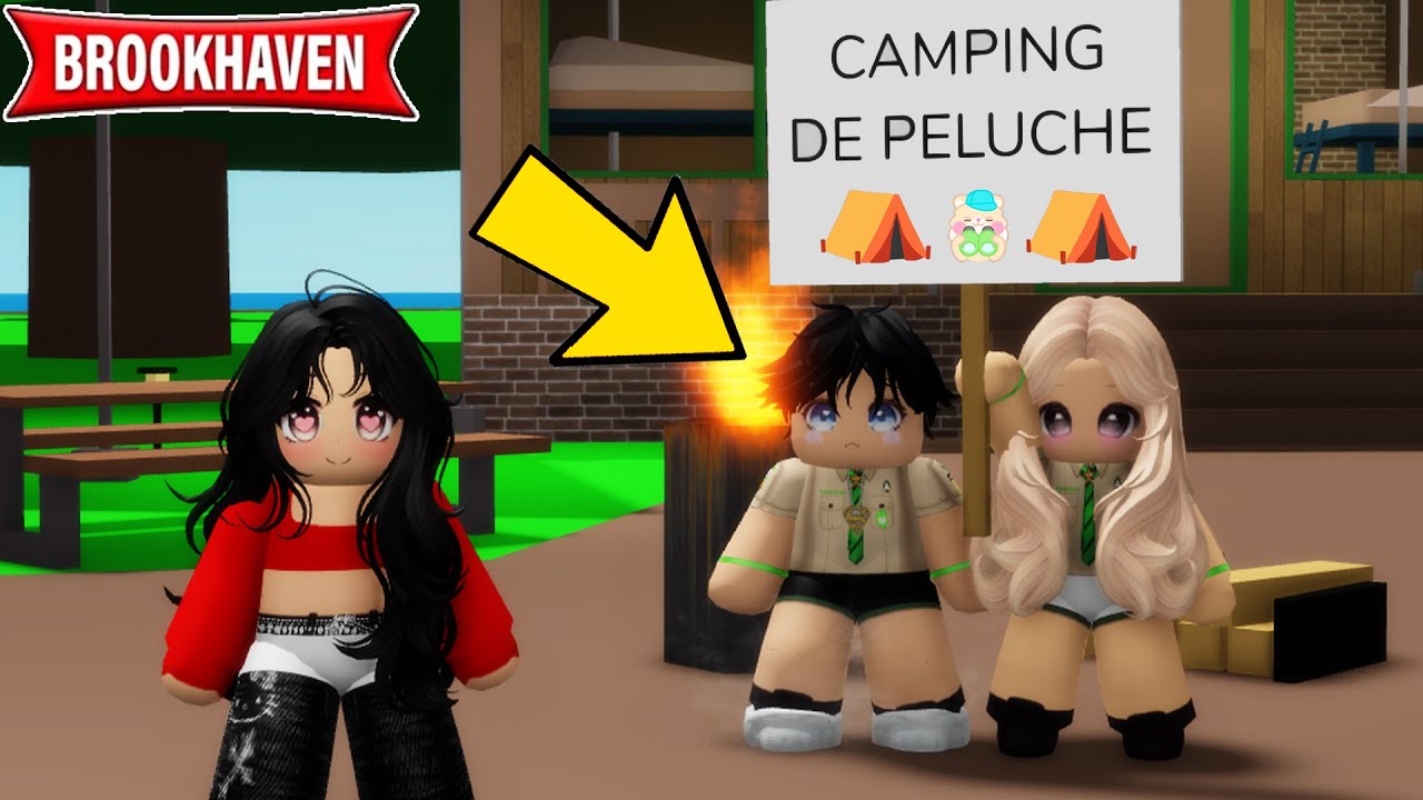 JE TROUVE UN CAMPING POUR LES PELUCHES SUR BROOKHAVEN ROBLOX !