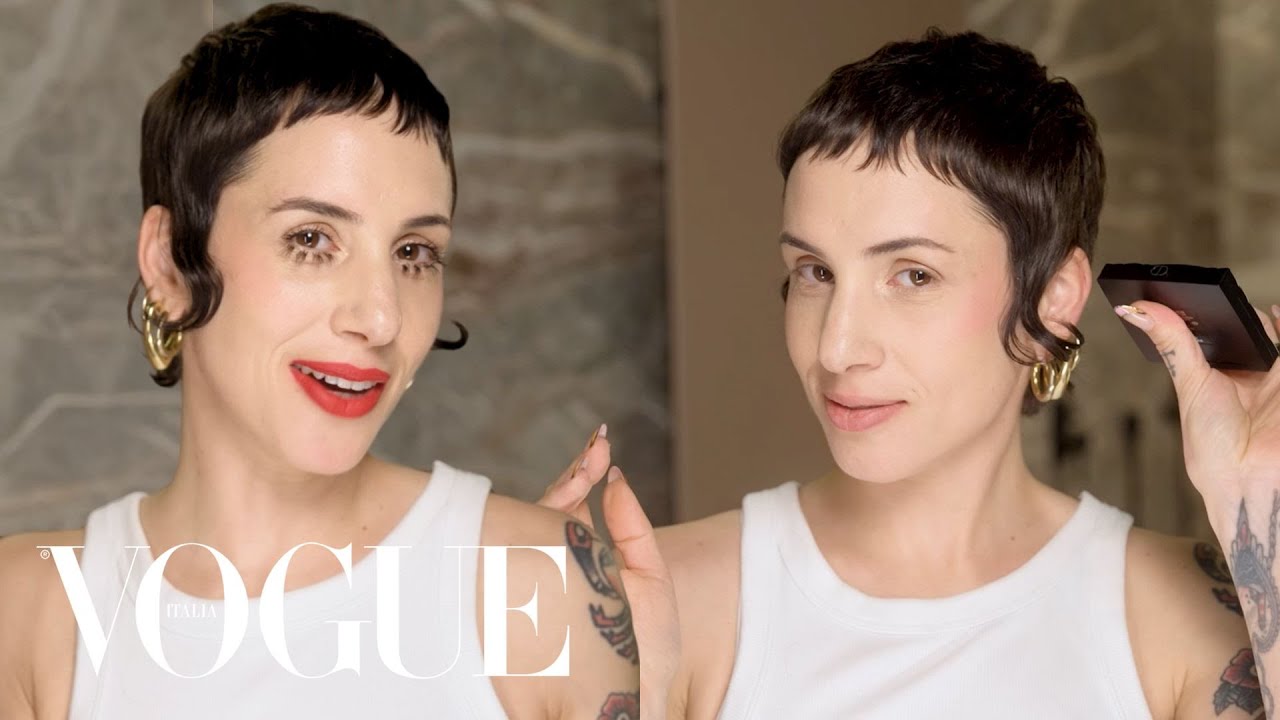 California dei Coma_Cose ricrea il suo beauty look di Sanremo 2025 | Beauty Secrets | Vogue Italia