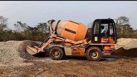 Macons self loading concrete mixture machine  working in site 💥💯🔥#dhalai works