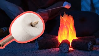 DIY Insane Home Campfire for Kids | PRIMITIVE LIFE HACKS FOR KIDS