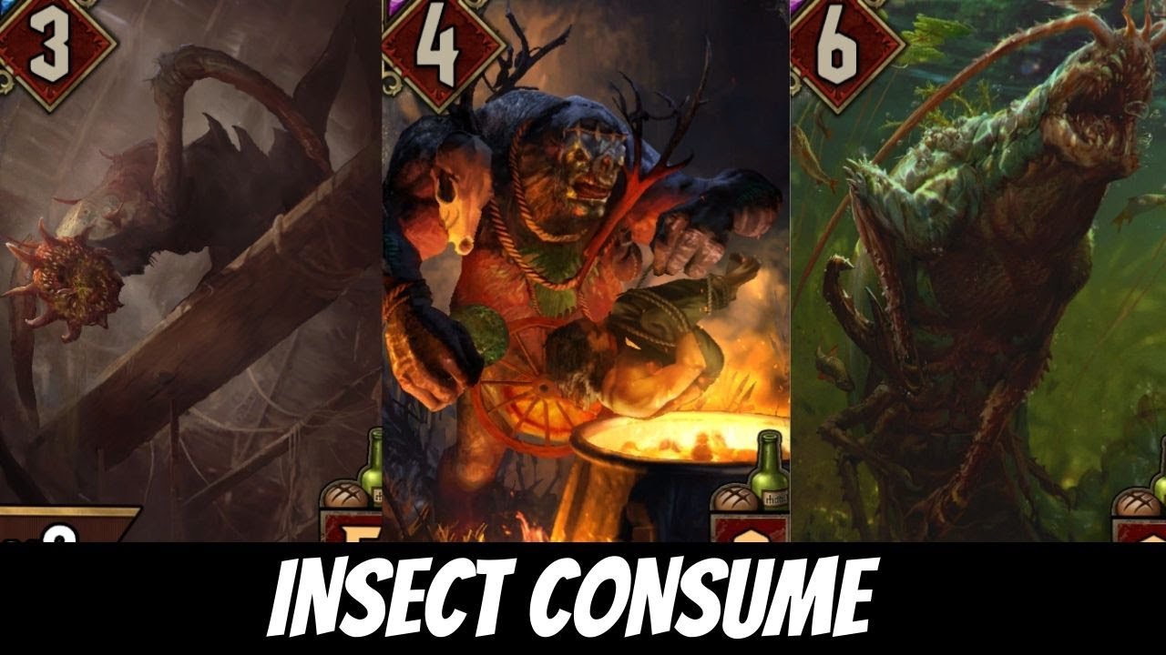 Faction Insect GWENT: Insects and Glusty | Monsters Faction Deck - YouTube