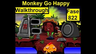Walkthrough Monkey GO Happy fase 822:Monkey Bob Marley(bird of Jamaica) theme