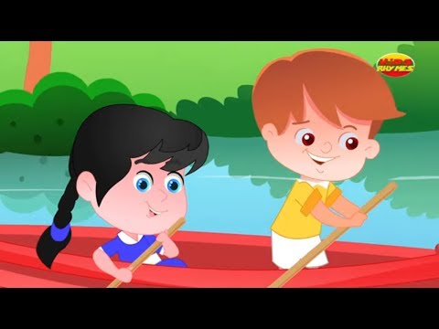da fileira da fileira seu barco | poema infantil | rima para bebês | Row Row Row Your Boat Rhyme