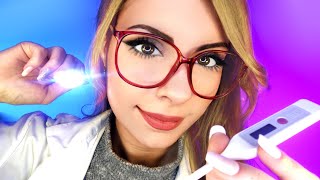 French ASMR School Nurse Annual Physical Exam ~ Eye Exam, Ear Exam & Check Up 👩‍⚕️ School Nurse RP