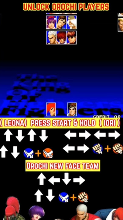 kof 97 unlock orochi players tutorial #kof97 #snk #fujinkyo #bilawal #sheraz  #ioriyagami