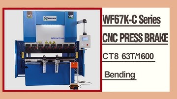 RONGWIN Guides you WF67K-C-63T/1600 CT8 main servo motor electro-hydraulic CNC press brake bending