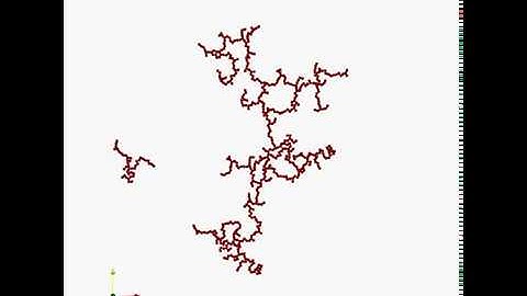 Ballistic Cluster cluster aggregation (600 particles)