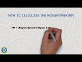 How to Calculate HORSE-POWER (hp) of Car Engine