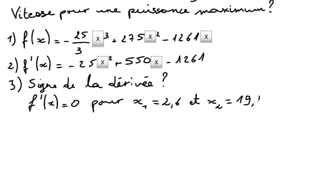 Fonction Derive Recherche D Un Extremum