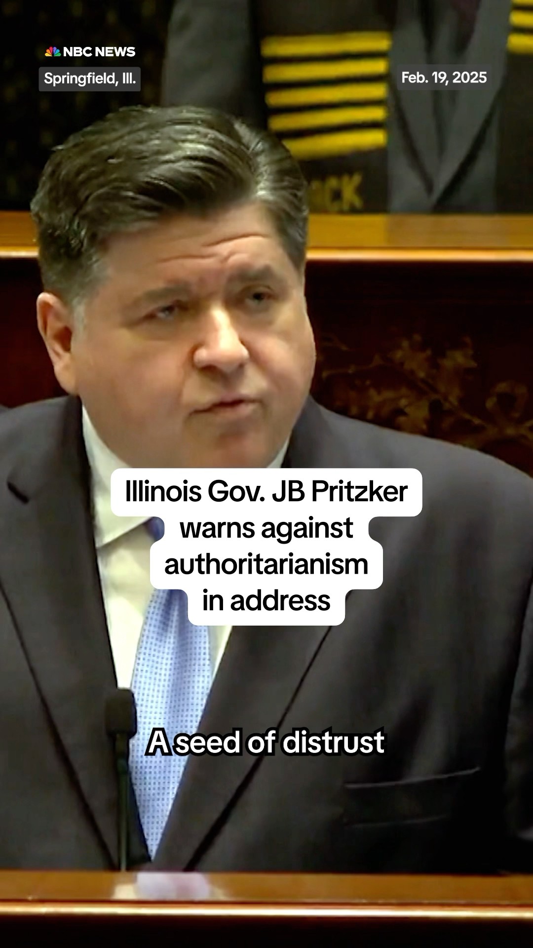 Illinois Gov. JB Pritzker warns against authoritarianism in address