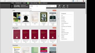 Searching Gale Virtual Reference Library