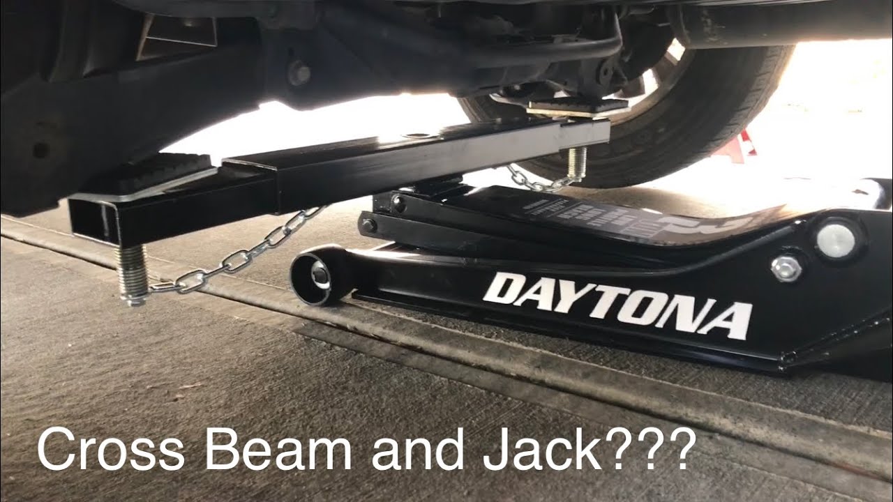 Harbor Freight Low Profile Long Reach Jack and Cross Beam Dayton 64051 and 64781. - YouTube