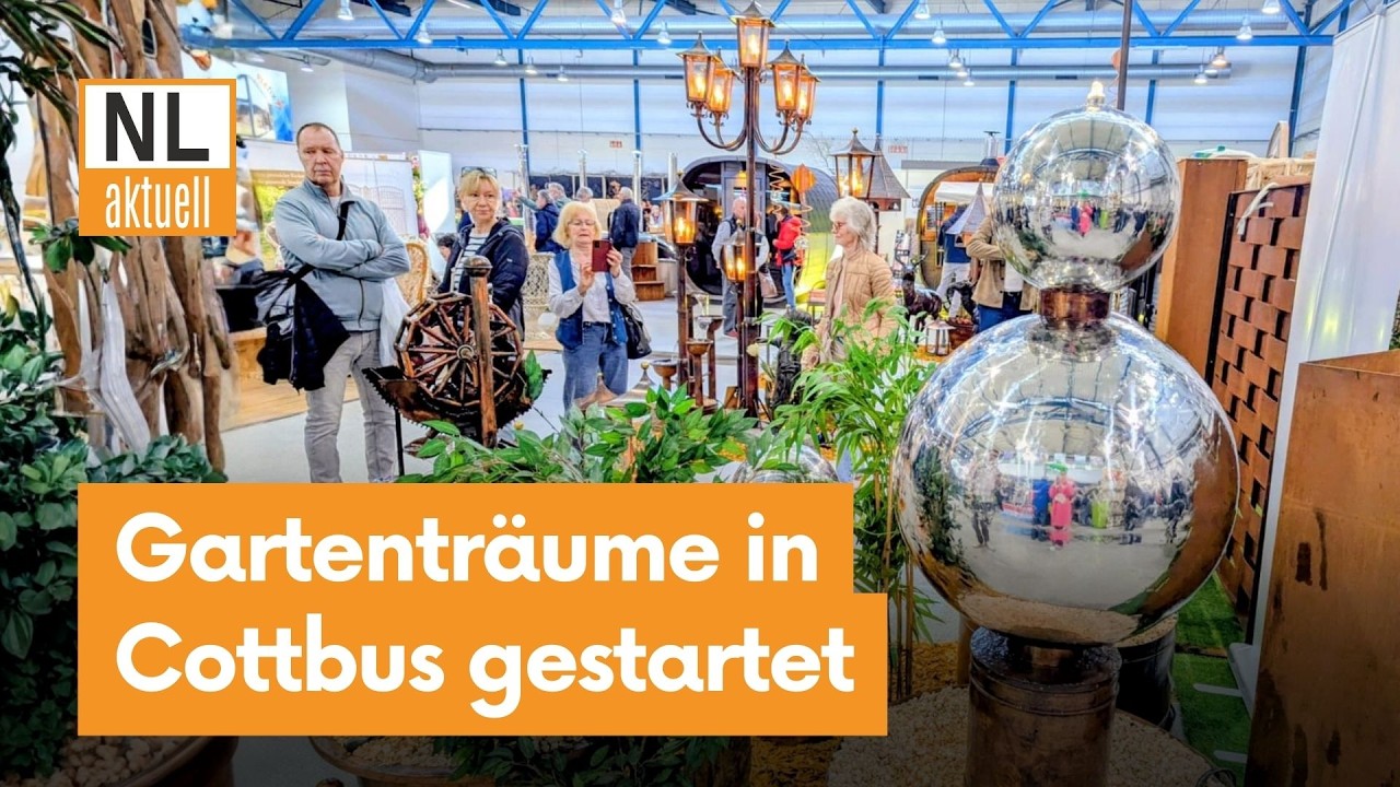 Cottbus | Messe Gartenträume offiziell gestartet; Pflanzenraritäten, Möbel & neue Trends