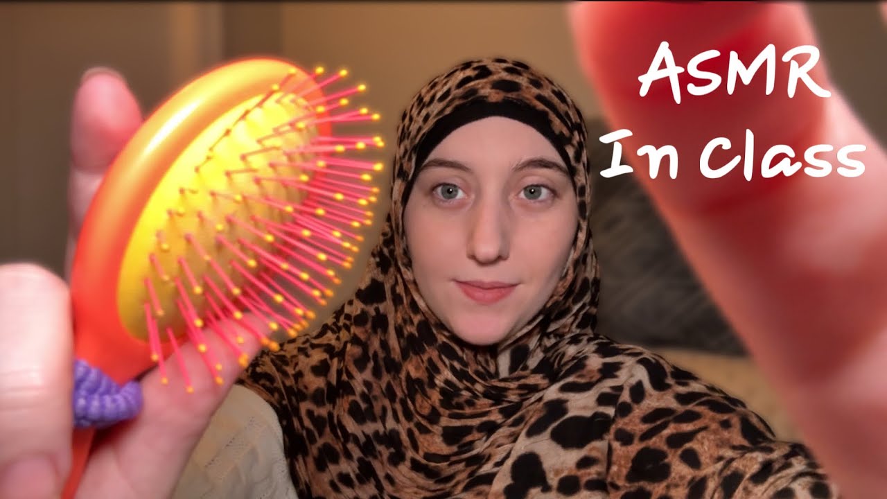 ASMR Playing With Your Hair And Doing Your Makeup In Class