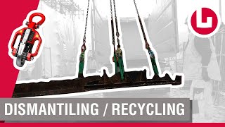 Dismantling / steel panels / recycling container