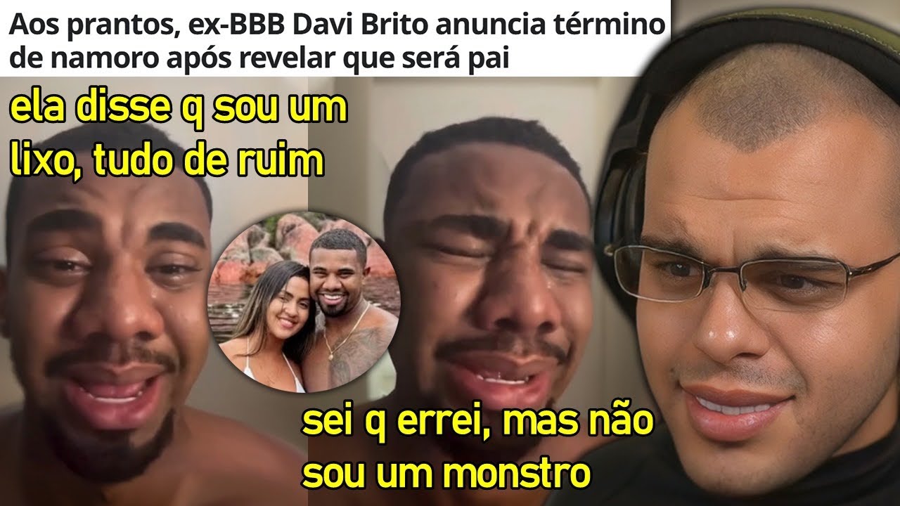 DAVI BRITO POSTA STORY CHORANDO APÓS TÉRMINO E VIRA MOTIVO DE PIADA NA INTERNET