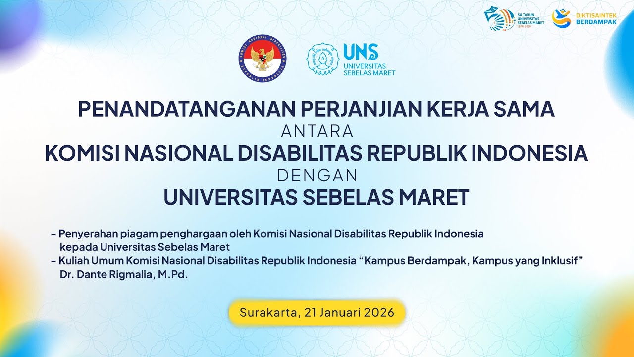 KULIAH UMUM DAN PENANDATANGANAN PERJANJIAN KERJA SAMA