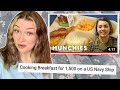 New Zealand Girl Reacts to "Cooking Breakfast for 1500 on a US Navy Ship"